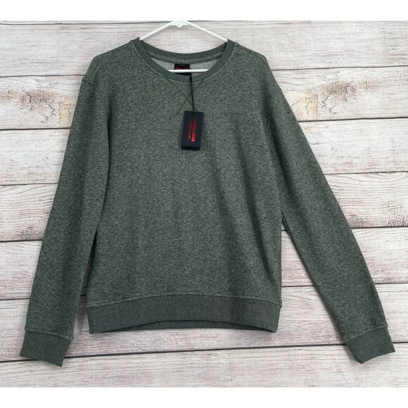 Jared‎ Lang After Hours Camo Elbow Sweater Men's Size Medium Heathered Green NEW - Picture 1 of 9